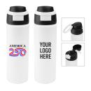 America250&trade; 24 Oz. Pop Sip Recycled Stainless Steel Bottle