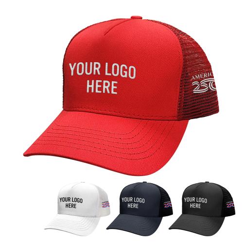 Apparel - Headwear - Caps - America250&trade; 5 Panel Trucker Cap