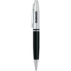 Cross Calais Ballpoint Pen - Chrome &amp; Black Lacquer - Desk & Office