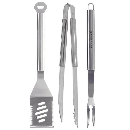 Sports & Outdoors - Grills & BBQ Accessories - MR. BAR-B-Q 3 Piece Stainless Steel Tool Set