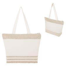 EcoMelange Zippered Canvas Tote - Canvas & Cotton