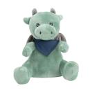 DracoCuddle 6 Jade Gray Plush Dragon