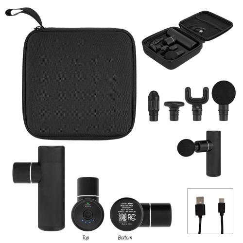 Health & Wellness - Bath & Body - PowerRelief Pro Massage Gun - Black