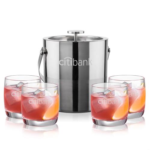 Swiss Force Ice Cubes and Glass Set