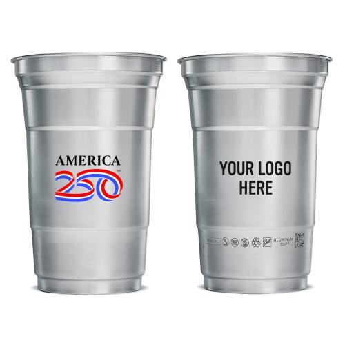Drinkware - Cups - Plastic Cups - America250&trade; Top Cup By Ball&trade; 20 Oz. Aluminum Cup