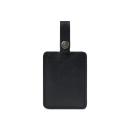 EleganceTag Pebbled Leather ID Charm