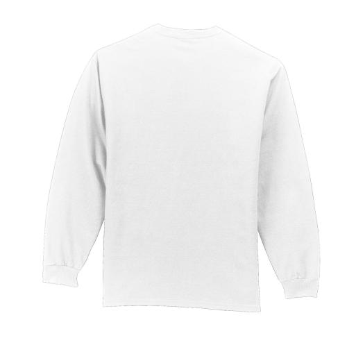 Port & Co Tall Long Sleeve Essential Pocket Tee