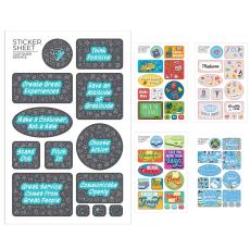 BottlePop Custom Sticker Sheet, Full Color - Sticky Notes