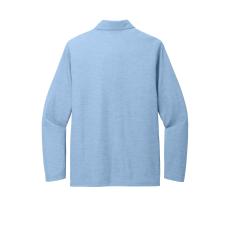 TravisMathew Oceanside Heather Long Sleeve Polo - Shirts