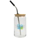 EcoSip Bamboo-Lid Glass - 16 Oz