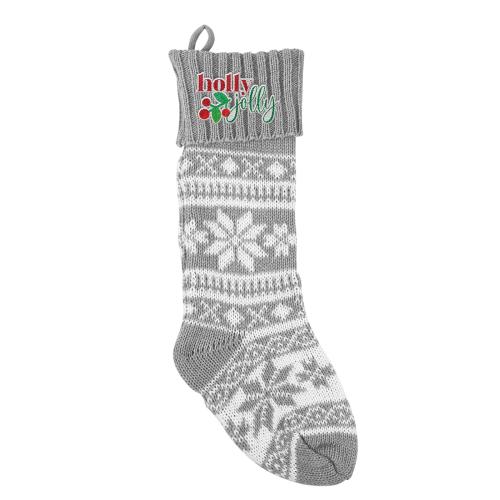 Home & Kitchen - Ornaments - SnowBliss Embroidered Holiday Stocking