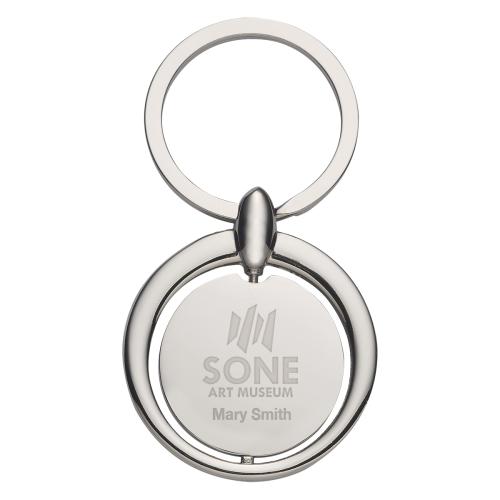 Auto & Tools - Keychains - Cirque Elegance Silver Key Tag