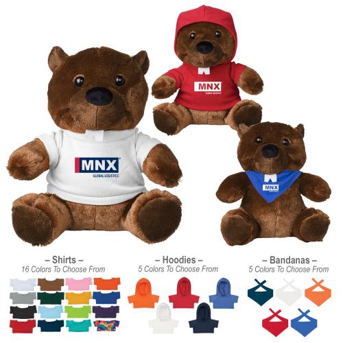 Toys & Novelties - Plush Stuffed Animals - CuddlePro Custom Beaver Buddy 6 Plush