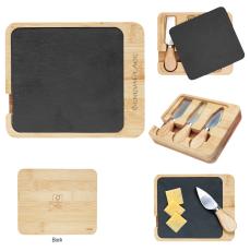 SlateBamboo Chef Set - Engraved Elegance - Cutting Boards