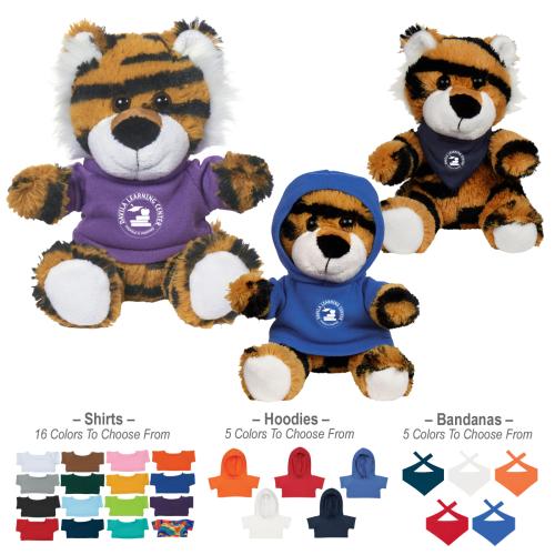 Toys & Novelties - Plush Stuffed Animals - CuddleStripes Tiger Plush Buddy - 6 Gift