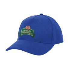 EmbroCap Woolen 5-Panel Adjustable Hat - Caps