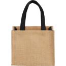 EcoCharm Mini Black Jute Tote