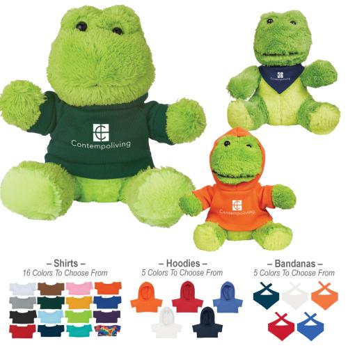Toys & Novelties - Plush Stuffed Animals - CuddleFrog 6 Promo Plush Buddy