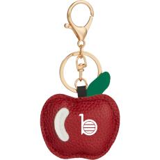 Appletwist Leather Keychain - Red Pad Print - Auto & Tools