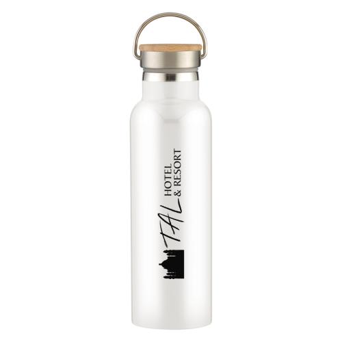 Drinkware - Metal Bottles - EcoChill 21oz WoodLid Steel Bottle