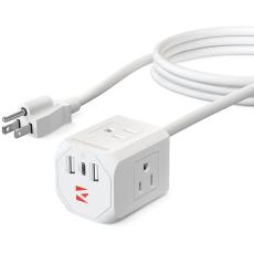 HyperGear CUBE Multi-Port Power Strip Extension Cord - Awards and Gifts
