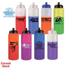 Moodâ¢ 32 oz. Sports Bottle with Push 'n Pull Cap - Plastic Bottles
