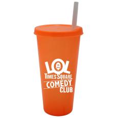 ChillSip 26oz Tumbler with Lid & Straw - Breast Cancer Awareness
