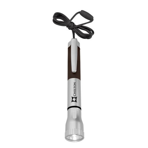 Auto & Tools - Flashlights - Silver LED Flashlight & Pen