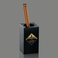 Marbelle Black Etch Pencil Holder - Desk Accessories