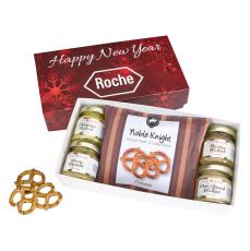 Goldstone Gourmet Mustard & Pretzel Box - Gift Sets