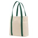 NATURAL WITH FOREST GREEN;Green