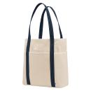 NATURAL WITH NAVY;Blue Navy