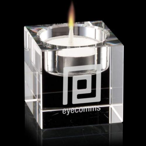 Home & Kitchen - Candles - OptiGlo Trio Candleholder Set - Etched Black