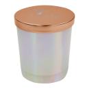GlowMist Iridescent Engraved Candle
