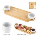 EcoServe Bamboo Tray & Porcelain Duo