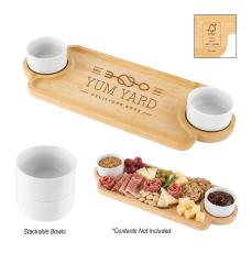 EcoServe Bamboo Tray & Porcelain Duo - Cutting Boards