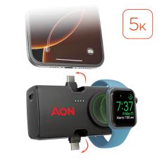 HyperGear Power Pack Nano Ultra-Mini Power Bank with Built-In Apple Watch Charger - Travel Accessories