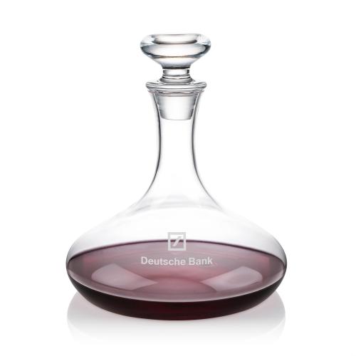 Elegance Flow 33oz Etched Decanter Set