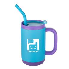 FrostFlow 16oz Twist & Sip Steel Mug - Travel Tumblers