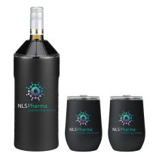 Vinglacé® Wine Bottle Insulator & 2 Glass Gift Set - Sports Bottles