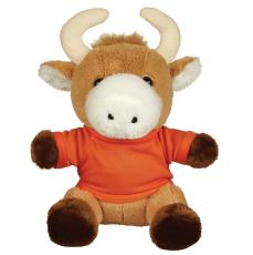 BraveBuddy 6" Custom Plush Bull - Plush Stuffed Animals