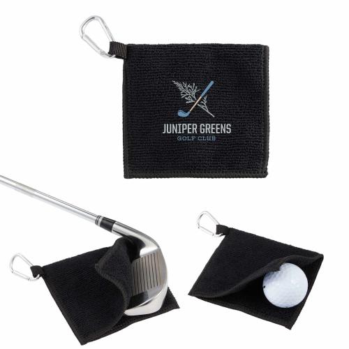 Health & Wellness - EcoGrip Golf Scrub Towel - Black