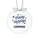 GlacierGlow Glass Circle Ornament