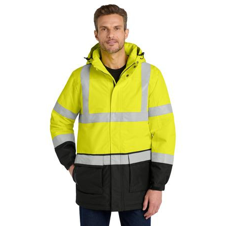 Apparel - Outerwear - Jackets - Insulated - Port Authority ANSI 107 Class 3 Safety Heavyweight Parka