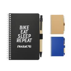 FSC® Mix 4" x 6" Pocket Spiral Notebook with Pen - Journals & Notebooks