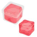 CLEAR WITH TRANSLUCENT RED