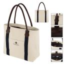 NaturaChic Duffel Tote - Brown Accents