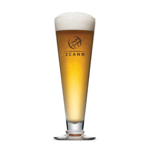 Drinkware - Barware - Beer Glasses & Stiens - PilsnerX Elegance 16oz Glass - Etched/Imprinted