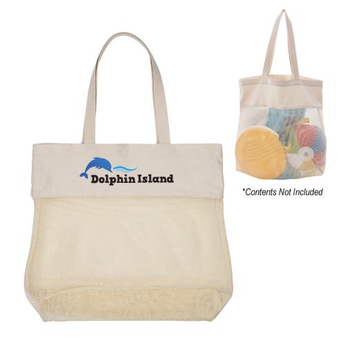 Bags - Tote Bags - Canvas & Cotton - EcoBreeze Mesh Canvas Tote Bag