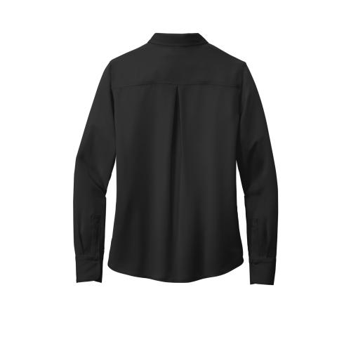 Apparel - Shirts - Dress Shirts - Button Downs Long Sleeve - Brooks Brothers Women's Full-Button Satin Blouse